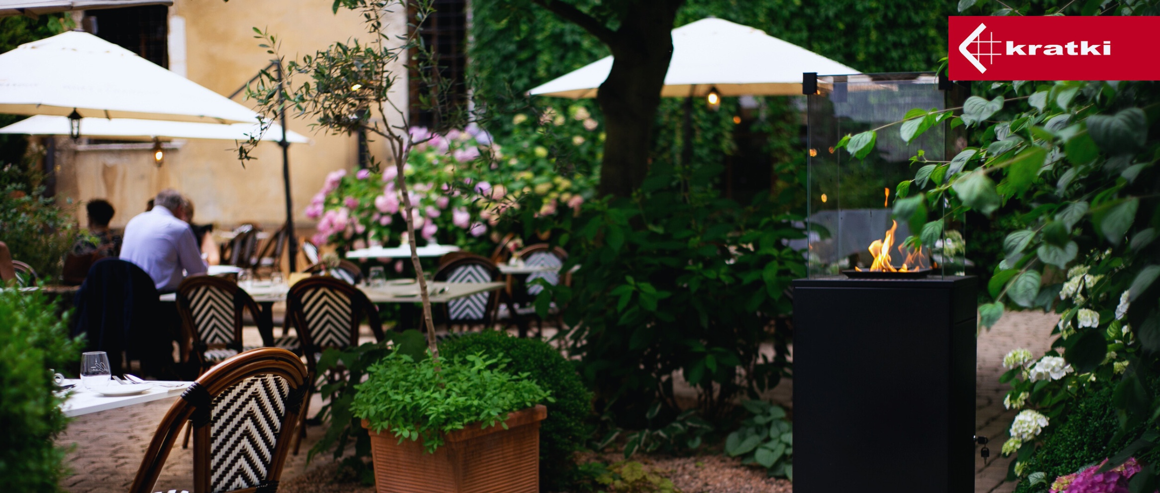 plinska grejalica u basti restorana Patio Slim
